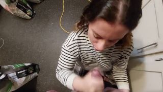 Riding Getting a hanjob while cooking-1
