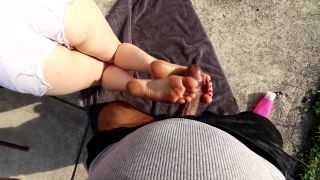 Feet porn   Fat Joeys Feet Girls / - Ziva Feys Yardwork Footjob - Girl -9
