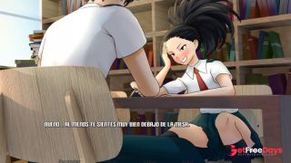 [GetFreeDays.com] RECEIVING A HANDJOB FROM MOMO YAOYOROZU IN THE LIBRARY - RE HERO ACADEMY Sex Film June 2023-0