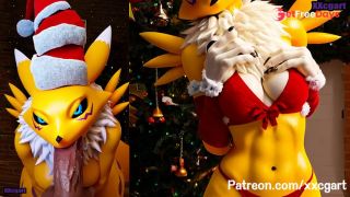 [GetFreeDays.com] DigiMon Hentai -   Renamon Super Big Tits Merry Christmas SEX Adult Leak March 2023-5