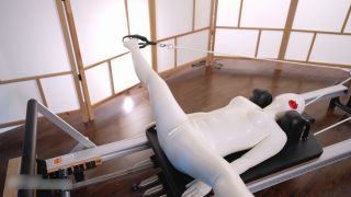 porn video 23 PolyFetish Studio - White Latex Doll Gets Her Physical Workout Session With Orgasm (2023), smelly feet fetish on femdom porn -2
