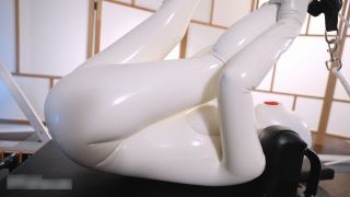 porn video 23 PolyFetish Studio - White Latex Doll Gets Her Physical Workout Session With Orgasm (2023), smelly feet fetish on femdom porn -9
