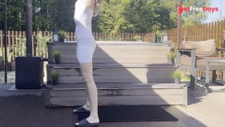 [GetFreeDays.com] outdoor stretching in white dress Porn Film December 2022-4