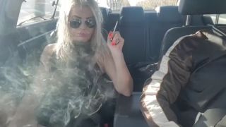 Horizontal Media Fucking Myself in the Car while My Stepson Drive- Public Masturbation-6