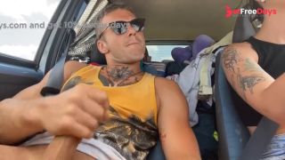 Bad Volodya Jerks off in the Car and Gives Chihuahua to Nipple Orgasm-6