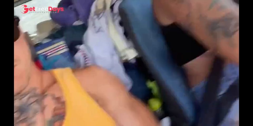 Bad Volodya Jerks off in the Car and Gives Chihuahua to Nipple Orgasm