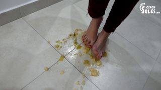 Fruit Crushing And POV Foot Licking (Trampling, Foot Feeding, Feet, Cze-2