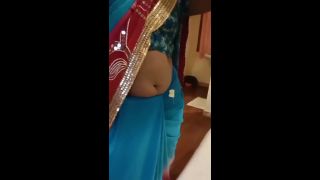 Desi India Desi Indian Tamil Hotwife Teases Sugar Daddy in Pink Bra and Saree with Navel Show at Hotel!-9