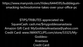 Exclusive Goddess Anastasias Bubblegum Smacking Technodomme Promo-9