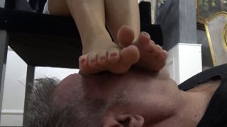 online video 25 Divine Goddess Gabriella - Your place is under my feet 12 - Hunan footstool INTENSE foot domination - FullHD 1080p on femdom porn midget fetish-2