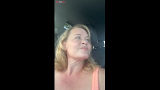 Masturbating in the Car with a Screwdriver and Wet Panties, and Flashing-5