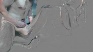 Alina Rose FUCK LEGS IN NUDE PANTYHOSE AND HUGE CUM ON HIGH HEELS-8