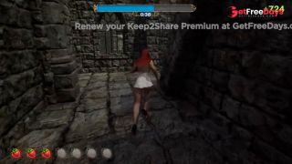 wolf with big dick caught little red riding hood and stretches her holes-8