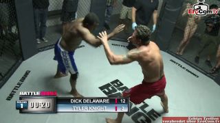Petite blonde teen with small tits fucks in a boxing ring rica....-3