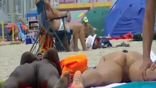 Nudist ebony and big tits nudist at beach International-6