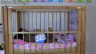 DiaperedonlineBunny B Iris Bunny  Iris Mutual Masturbation in Crib-2