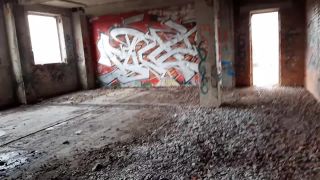 [Amateur] I fuck him in an abandoned factory looking at from passing trains (pegging)-0