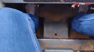 [GetFreeDays.com] Pedal pumping a bobcat tractor with shoes then socks then barefooted Adult Video March 2023-1