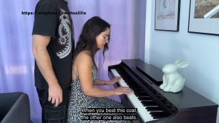 MY PIANO TEACHER CUM ON MY PUSSY-0