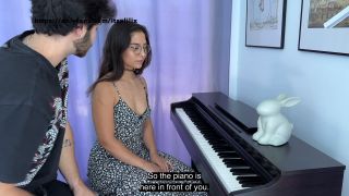 MY PIANO TEACHER CUM ON MY PUSSY-1
