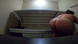 Sexy BBW Playing Public Tanning Bed bbw SexyNEBBW-0