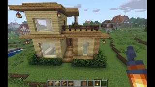 How To How to build a Modern Wood House in Minecraft-9