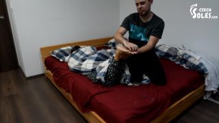 Czech SolesSmall Feet Tickling And Sensual Foot Rubbing (Foot Fetish, Foot Worship) - 1080p-9