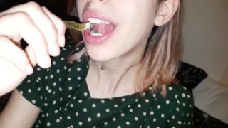 AlifieKush - Skinny Teen Licks Lolipop and Gummybears Vore  - blowjob - amateur porn amateur teen sister-8