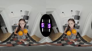 [VR] Cutie gives blowjob for fruits-0