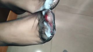 porn video 28 Nylon Footjob, Sexy Feet, Huge Cumshot, Foot Fetish - footjob - feet porn amateur sex compilation-9