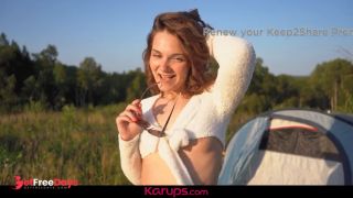 [GetFreeDays.com] Flawless Redhead is a Happy Camper in The Outdoors Adult Video February 2023-1