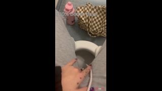 POV- Masturbating in a Bathroom Stall-9