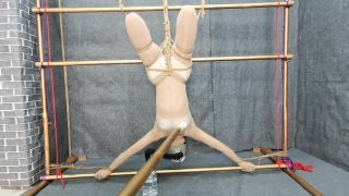 rope bondage shibari suspension mask tickling-9