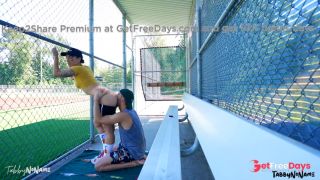 Pornhub Model Fucks in Public Dugout - Blowjob, Rimjob, Cumkiss-1