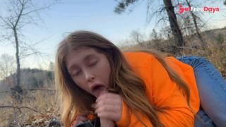 [GetFreeDays.com] Trophy Redhead Sucking Cock in the Woods gingergrip Porn Film January 2023-9