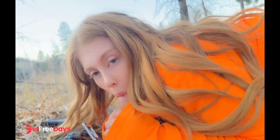 [GetFreeDays.com] Trophy Redhead Sucking Cock in the Woods gingergrip Porn Film January 2023