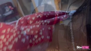 Christmas Blowjob Gift: Natural Latina Teen Deep Throat HD A-5