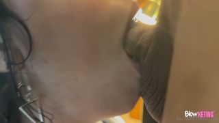 Christmas Blowjob Gift: Natural Latina Teen Deep Throat HD A-7