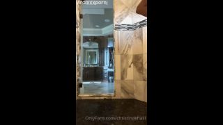  Youtuber Christina Khalil Teases in POV Bikini Shower OnlyFans Leak Video Christina Khalil-9