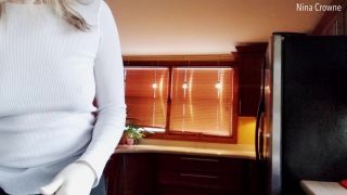 clip 14 femdom public humiliation Nina Crowne - Surgical Gloves A Winter Fashion Trend - FullHD 1080p, femdom on fetish porn-2