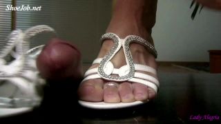 xxx video 8 Dominant Shoejob With White Mules – Lady Alegria`s Footfetish on femdom porn tinder femdom-4