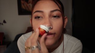 Cloe stone Scott - lacing strawberries and cream on my nose-0