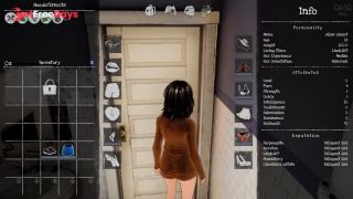 shy girl masturbates in the shower while no one sees. hentai game horror 3d-0