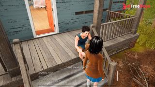 shy girl masturbates in the shower while no one sees. hentai game horror 3d-9