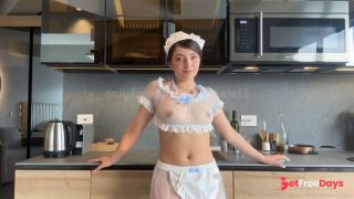 [GetFreeDays.com] My first squirts in a very pretty maid outfit and blowjob Porn Video January 2023-0