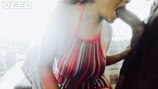 Cock RAINBOW COSPLAY SEE THROUGH DRESS EBONY SUCKING BIG BLACK COCK-4