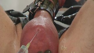 Saline injections scrotum.-0