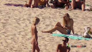 Her sexy body gets a tan after she strips naked-0