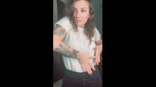 giaisabellaxx H265 2020-01-30 rand new black jeans, white shirt, house music &amp; braless dancing-3
