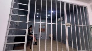 Blowjob Horny Slut Lets Cop Fuck Her in Prison - Abby Carter-1